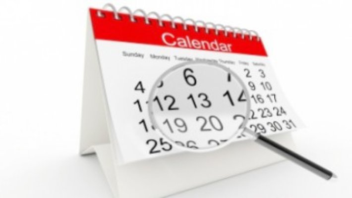 Calendarul zilelor libere în 2014